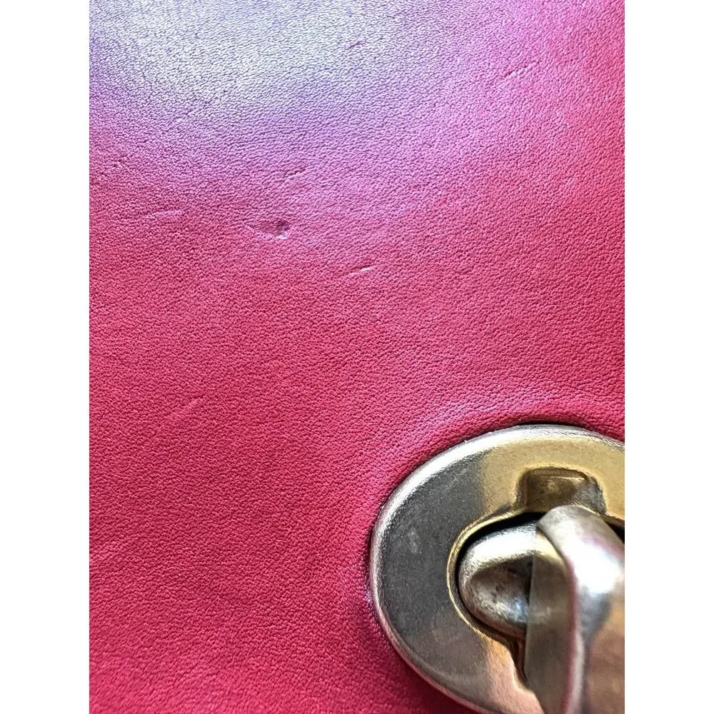 Vintage Rare 80s NYC Coach Red Dinky Crossbody Classic Minimalist